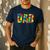Dad Parent Brick Master Builder Building Blocks Set Family T Men's Casual T-Shirt Navy