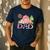 Dad Pink Farm Animal Birthday Kids Matching Family Men's Casual T-Shirt Navy