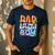 Dad Under Sea Birthday Party Boys Ocean Sea Animals Themed Men's Casual T-Shirt Navy