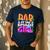 Dad Under Sea Birthday Party Girls Ocean Sea Animals Themed Men's Casual T-Shirt Navy