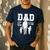 Dad Sons First Hero Daughter Love For Father's Day Men's Casual T-Shirt Navy Dad Sons First Hero Daughter Love For Father's Day Men's Casual T-Shirt Navy
