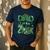 Dad Of The Two Rex Birthday Dinosaur Family Matching Men's Casual T-Shirt Navy