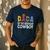Dada 1st Birthday Cowboy Western Dada Birthday Boy Men's Casual T-Shirt Navy