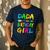 Dada Of The Birthday Girl Retro 80's Party Shirt Men's Casual T-Shirt Navy Dada Of The Birthday Girl Retro 80's Party Shirt Men's Casual T-Shirt Navy