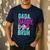 Dada Daddy Dad Bruh Baseball Drip Ice Cream Dad Bruh Men's Casual T-Shirt Navy