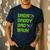 Dada Daddy Dad Bruh Father's Day Game Pixel Men's Casual T-Shirt Navy