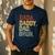Dada Daddy Dad Bruh Retro Vintage Fathers Day Vintage Men's Casual T-Shirt Navy