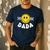 Dada One Happy Dude Birthday Theme 1st Family Matching Mom Men's Casual T-Shirt Navy