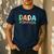 Dada Saurus Kids Dinosaur Birthday Party Family Matching Men's Casual T-Shirt Navy
