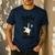 Dada Of The Silly Goose First Birthday Family Matching Men's Casual T-Shirt Navy