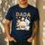 Dada Of The Wild One 1St Birthday Safari Jungle Animals Men's Casual T-Shirt Navy