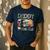 Daddy Of The 1 Year Old Football Lover 1st Birthday Boy Men's Casual T-Shirt Navy