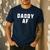 Daddy AF As Fuck Christmas T-Shirt Men's Casual T-Shirt Navy