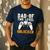 Daddy Again Leveled Up To Dad Of 2 Gamer Dad Level Unlocked Men's Casual T-Shirt Navy