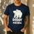 Daddy Bear And Cub Polar Bear Men's Casual T-Shirt Navy