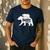 Daddy Bear Fathers Day Cute Baby Cub Papa Dad-a Pops Small Men's Casual T-Shirt Navy