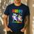 Daddy Of The Birthday Girl Dabbing Princess Unicorn Dad Men's Casual T-Shirt Navy