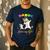 Daddy Of The Birthday Girl Dabbing Unicorn Princess And Dad Men's Casual T-Shirt Navy