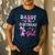 Daddy Of The Birthday For Girl Dinosaur T-Rex Party Family Men's Casual T-Shirt Navy