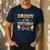 Daddy Of The Birthday Girl Ice Cream Lover Party Men's Casual T-Shirt Navy
