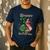 Daddy Of The Birthday Girl Pink And Green Family Matching Men's Casual T-Shirt Navy