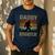 Daddy Squatch Bigfoot Dad Sasquatch Yeti Family Matching Men's Casual T-Shirt Navy