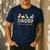 Daddysaurus T Rex Dinosaur Dad Daddy Saurus Family Men's Casual T-Shirt Navy