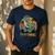 Daddysaurus T Rex Dinosaur Daddy Saurus Family Matching Dad Men's Casual T-Shirt Navy