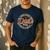Dad's BBQ Chilling And Grilling Vintage Men's Casual T-Shirt Navy