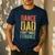 Dance Dad I Don't Dance I Finance Shirt Daddy Fathers Day Men's Casual T-Shirt Navy