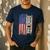 Dance Dad US American Flag Shirt Dancer Dancing Father Men Men's Casual T-Shirt Navy