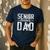 Dance Senior Dad Of A Senior Dancer Father 2026 Men's Casual T-Shirt Navy