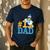 Disney Donald Duck Number One Dad Sunglasses Father's Day Men's Casual T-Shirt Navy Disney Donald Duck Number One Dad Sunglasses Father's Day Men's Casual T-Shirt Navy