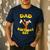 Disney Mickey & Friends Goofy Dad Of The Birthday Boy Men's Casual T-Shirt Navy