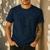 Disney Mickey And Friends Dad Mickey Art Line Pocket Logo Men's Casual T-Shirt Navy