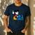 Disney Mickey Mouse Father's Day 1 Dad Men's Casual T-Shirt Navy