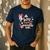 Disney Minnie Mouse Mermaid Dad Of The Birthday Girl Men's Casual T-Shirt Navy