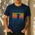 Dog Dad Vintage Poodle Dad Men's Casual T-Shirt Navy