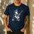 Dog Guitarist Guitar Australian Shepherd Dad Mom Men's Casual T-Shirt Navy