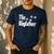 The Dogfather T Shirt Dad Dog Lover Men's Casual T-Shirt Navy