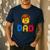 Family Dad Master Builder Building Bricks Blocks Fathers Day Men's Casual T-Shirt Navy