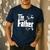 The Father New Daddy Expecting Baby T-Shirt Men's Casual T-Shirt Navy
