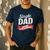 Father Single Dad Taking Applications Men's Casual T-Shirt Navy