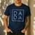 Father's Day For New Dad Dada Him Papa Tie Dye Dada Small Men's Casual T-Shirt Navy