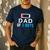 Father's Day Tee Dad Of 2 Boys Man Idea Men's Casual T-Shirt Navy