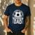 My Favorite Soccer Player Calls Me Dad Father's Day Daddy Men's Casual T-Shirt Navy