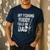 My Fishing Buddy Calls Me Dad Fisherman Men's Casual T-Shirt Navy