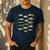 Fishing-Shirt Types Of Freshwater Bass Fish Dad Jokes Men's Casual T-Shirt Navy