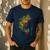 Fishing Shirts PEACOCK BASS Fishing Art Shirt For Dad Men's Casual T-Shirt Navy
