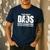 Flag Football Girl Dad Proud Father Of Girl Playing Sports Men's Casual T-Shirt Navy